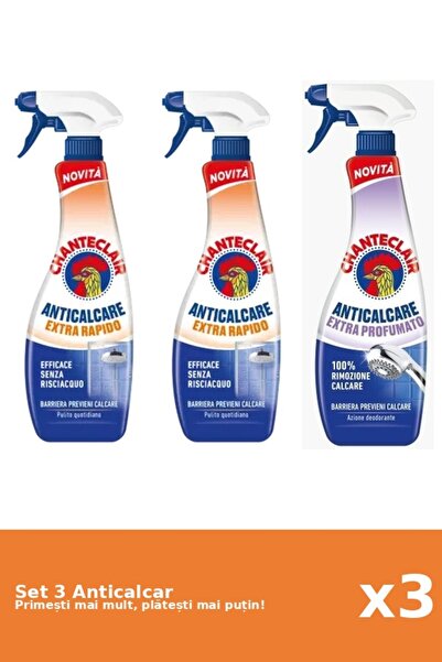 Chanteclair Set of 3 Chanteclair Anti-limescale: 2x Rapid, 1x Scented