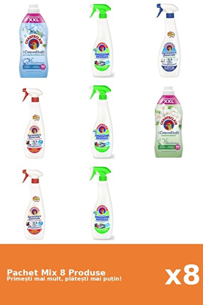 Chanteclair Set 8 Chanteclair Mix: 2 Conditioner (Lotus, White Musk), 6 Degre...