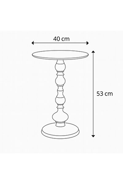 Vi Markets Vienna Side Table – White Metal