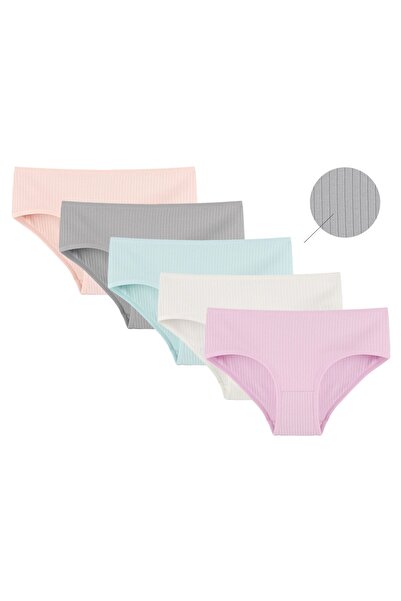 Donella Pachet de 5 chiloți colorați pentru fete tinere 5023P-SM