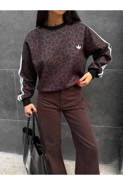 SAPHYR LUXEA SAPHYR 3 İPLİK ŞARDONLU DİJİTAL BASKI OVERSİZE SWEATSHİRT