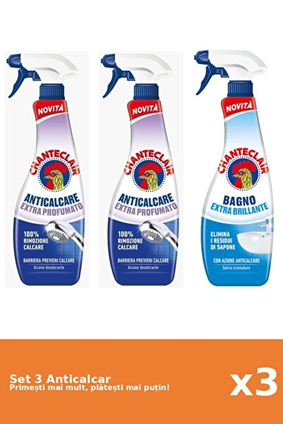 Chanteclair Set of 3 Chanteclair Anti-limescale: 2x Scented, 1x Shine
