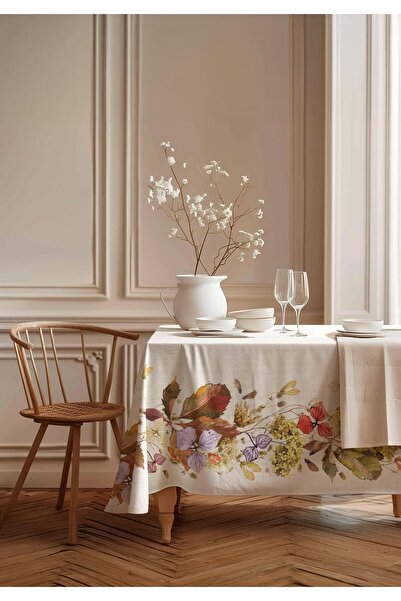 Markaev Față de masă din bumbac cu frunze de toamnă MSAORT0037