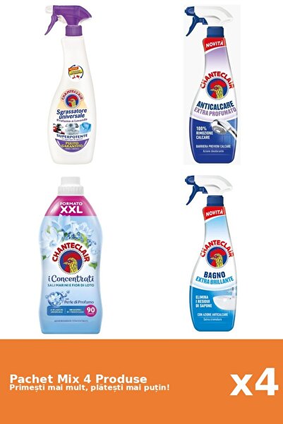 Chanteclair Set of 4 Chanteclair Mix: 1 Degreaser (White Musk), 2 Anti-limesc...