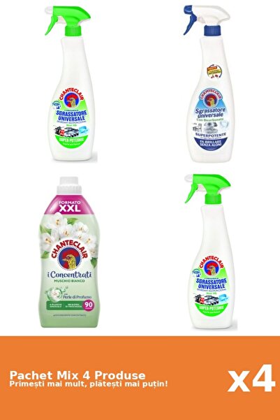 Chanteclair Set 4 Chanteclair Mix: 3 Degreaser (Bicarbonate, Lemon), 1 Condit...