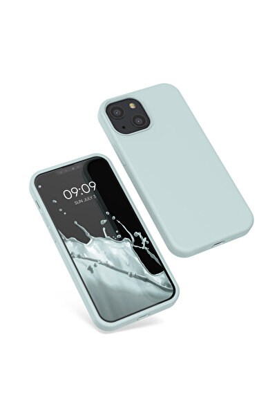 KWmobile Case for Apple iPhone 13 Mini, Silicone, Green, 55877.200