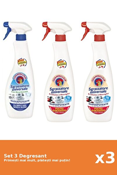 Chanteclair Set 3 Degresant Chanteclair: 1x Bicarbonat, 2x Marsilia