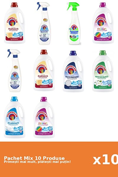 Chanteclair Set 10 Mix: 7 Det. (Bicar., Clasic, Color, Marsi., Mosc .), 3 Degr. (Bicar., Lamaie)