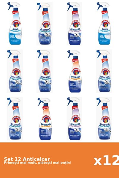 Chanteclair Set of 12 Chanteclair Anti-limescale: 2x Shine, 6x Strong, 2x Scented, 2x Rapid