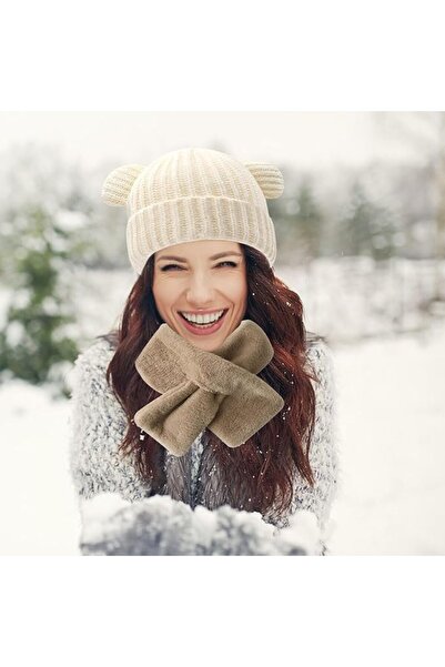 OEM Winter Women’s Knitted beanie and Plush Scarf Set - Size M