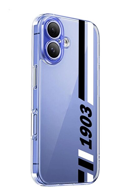 3GEN CASE İphone 16 Plus Uyumlu Desenli Şeffaf Silikon Kılıf