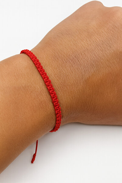 Ayluf Yeni Yıl Kırmızı Şans Bilekliği Unisex Hediye