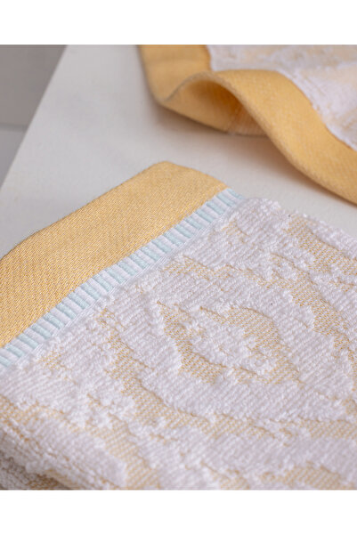 Madame Coco Cote 2-Pack 100% Cotton Hand Towels - Yellow - 30X45 cm