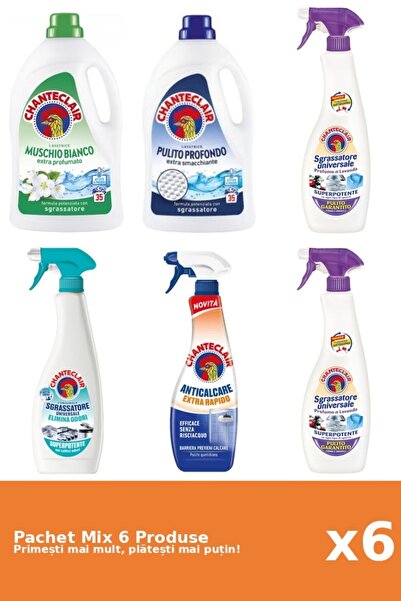 Chanteclair Set 6 Mix: 2 Det. (Clasic, Mosc .), 3 Degr. (AntiM., Lavanda, Mosc .), 1 AntiC. (Rapid)