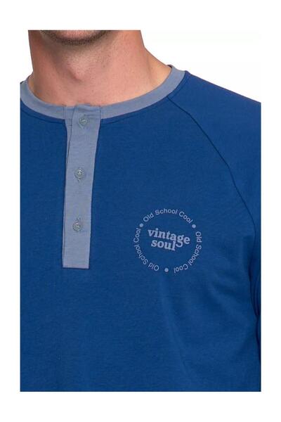 MORAJ Men's long-sleeve pajama set with cuffs