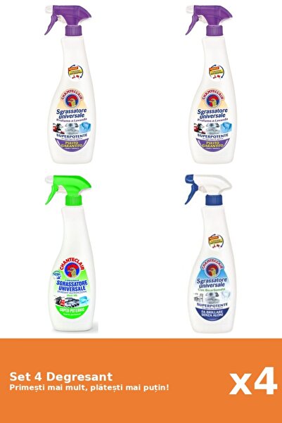 Chanteclair Set 4 Degresant Chanteclair: 1x Mosc Alb, 1x Lavanda, 1x Lamaie, ...