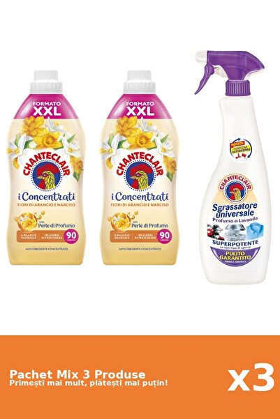 Chanteclair Set 3 Mix Chanteclair: 2 Balsam (Portocale), 1 Degresant (Lavanda)