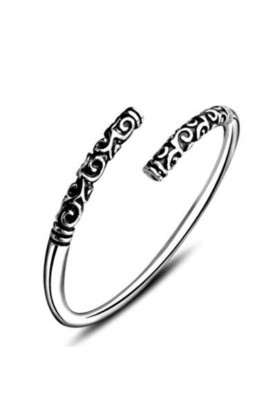 CRM Elegant women's bracelet CRM, retro open semi-adjustable, silver