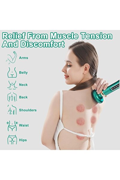 SokShop Electric massager for cellulite reduction, lymphatic drainage device with 12 modes and 4 settings, h