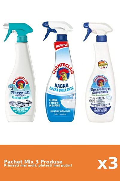 Chanteclair Set of 3 Chanteclair Mix: 2 Degreaser (Anti-Odor, Bicarbonate), 1...