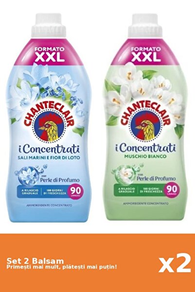 Chanteclair Set of 2 Chanteclair Balms: 1x Lotus, 1x White Musk