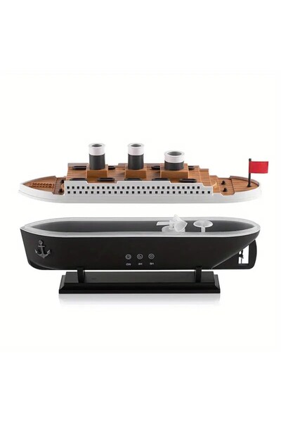 RAVADINO TitanicAroma Air Humidifier & Aromatherapy Diffuser, 250 ml, Ultrasonic, 6 Lights, Black