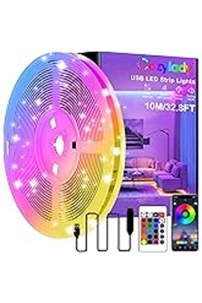 Generic TV Backlights 4M USB LED Strip Light Kit for 60-75" TV, 5050 RGB, App Control, Music Sync