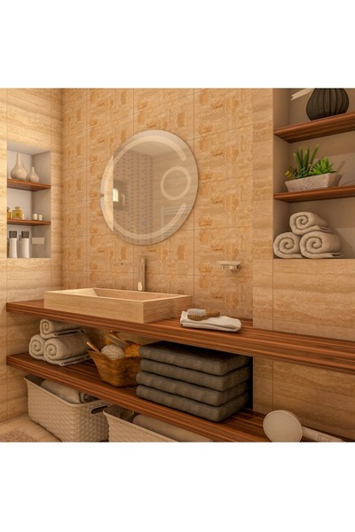 Smack Oglinda LED & Touch, 70 X 70 Cm, Functie Dezaburire, Oglinda Cosmetica,