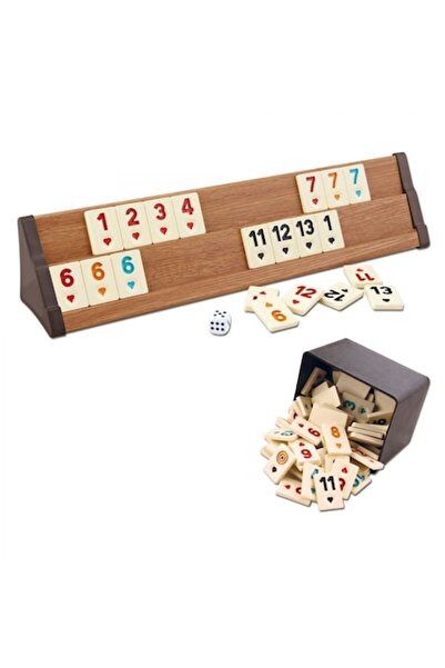 TelcoMag Rummy Board Game PREMIUM FOXMAG24® – Solid Wood Boards with High-Quality Plastic Pieces
