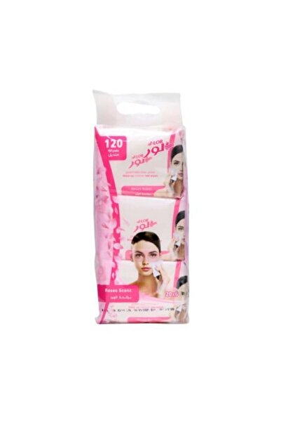 allur مناديل مبللة لإزالة المكياج، برائحة الورد - WS-415