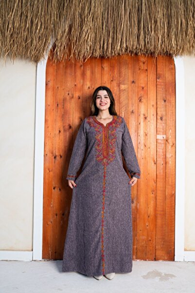 AFandina Elegant winter jalabiya - 023