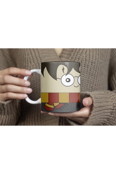 Beramussa كوب هاري بوتر بتصميم رسم مضحك وبسيط - كوب خاص بتصميم ساحر لطيف مطبوع