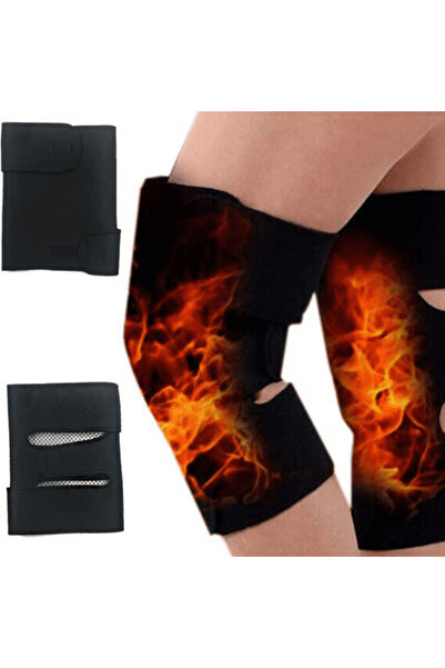 CRM Tourmaline and Magnet Knee Braces Set, CRM, Adjustable, Universal Size, Unisex, Black