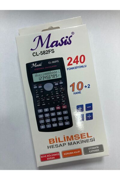 Masis CL-582 FS Bilimsel Hesap Makinesi 240 Fonksiyonlu Öğrenci Mühendislik H...