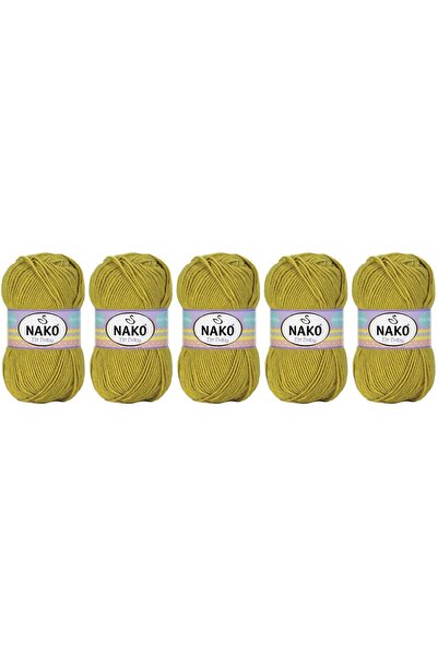 NAKO Elit Baby Anti-Pilling Hand Knitting Yarn 100 Gr 5 Pieces Color 6687 Pea...