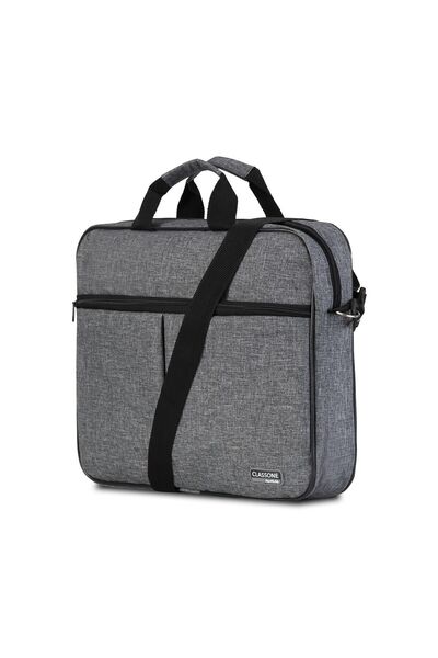 Classone Gri 15,6 Inç Uyumlu Laptop Notebook El Çantası Bnd304
