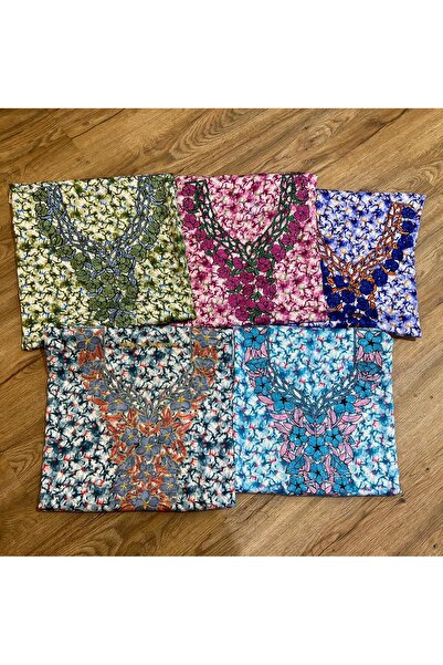 REHAM High-quality Emirati-style embroidered fabric in five colors