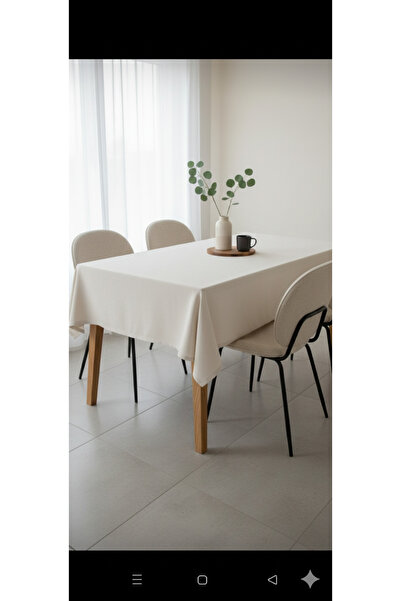 PAZARSEN Authentic 100% Cotton Natural Organic Linen Tablecloth