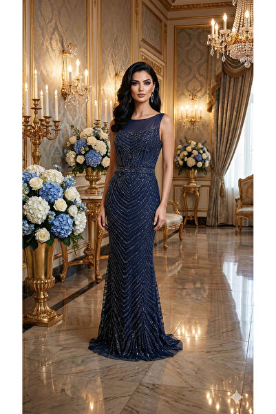 UZER Paris Şehir Işıkları Serisi: Usta İşi Gümüş,taş ve payet baskılı kolsuz ...