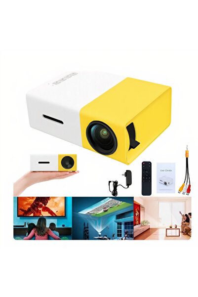 SYNO Mini Projector 12.5x8.5x4.5cm Full HD 1080p Portable HDMI USB