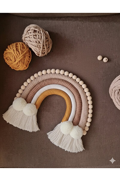 Nilsu Tasarım Decor de perete din macrame - Cameră pentru copii - Decor