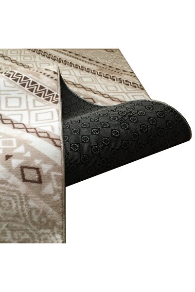 OEM Rustic Anti-Slip Crossbar, Beige Shades, Polypropylene, Width 80 cm