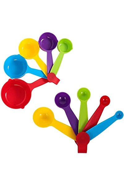 Generic 10-piece multi-colored measuring spoon set