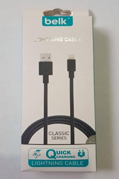 Belk charging cable for iPhone - Black