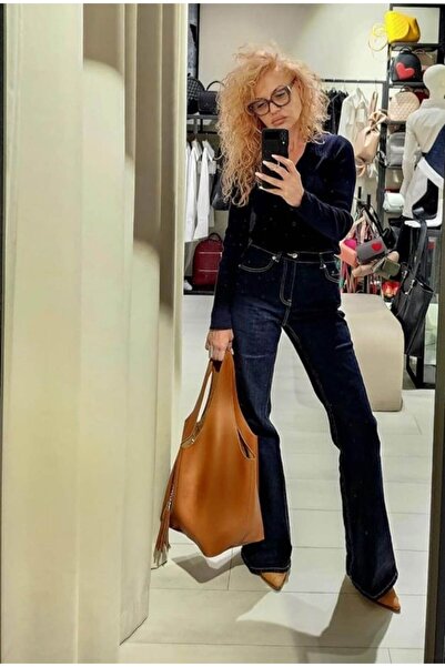 LAURA OLARU SACK bag Camel