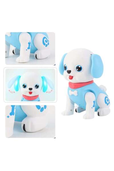 Toy Toy Toy Interactive robot puppy toy - with sound and light - blue