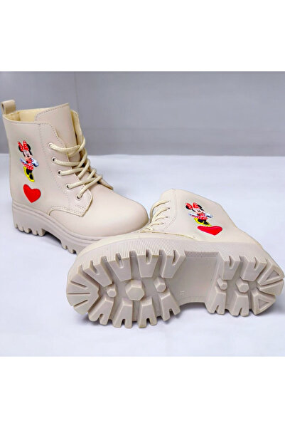 PATİK BEBE Girl's Zippered Beige Color Style Children's Boots