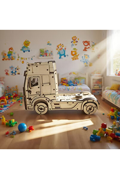 Viocom Web Design 3D Wooden Truck Model – Decorative, Educational and Realistic Puzzle