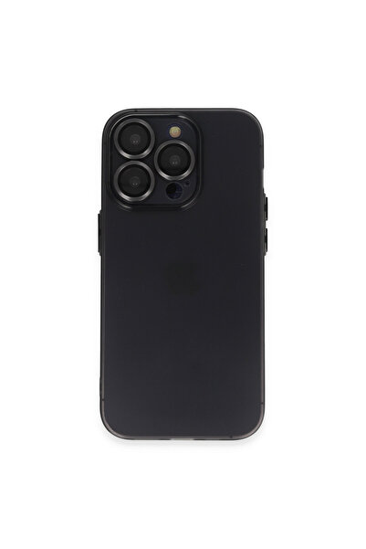 NewFace حافظة آيفون 13 برو من السيليكون بعدسات لوكو - أسود