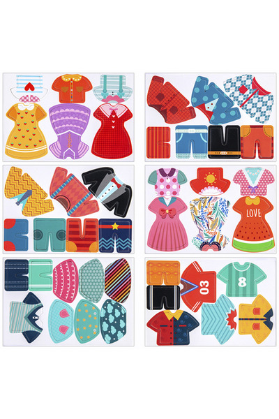 MATTELOT TOYS Montessori educational game for sorting and recognizing colors and shapes, clothes to dry, + 3 years